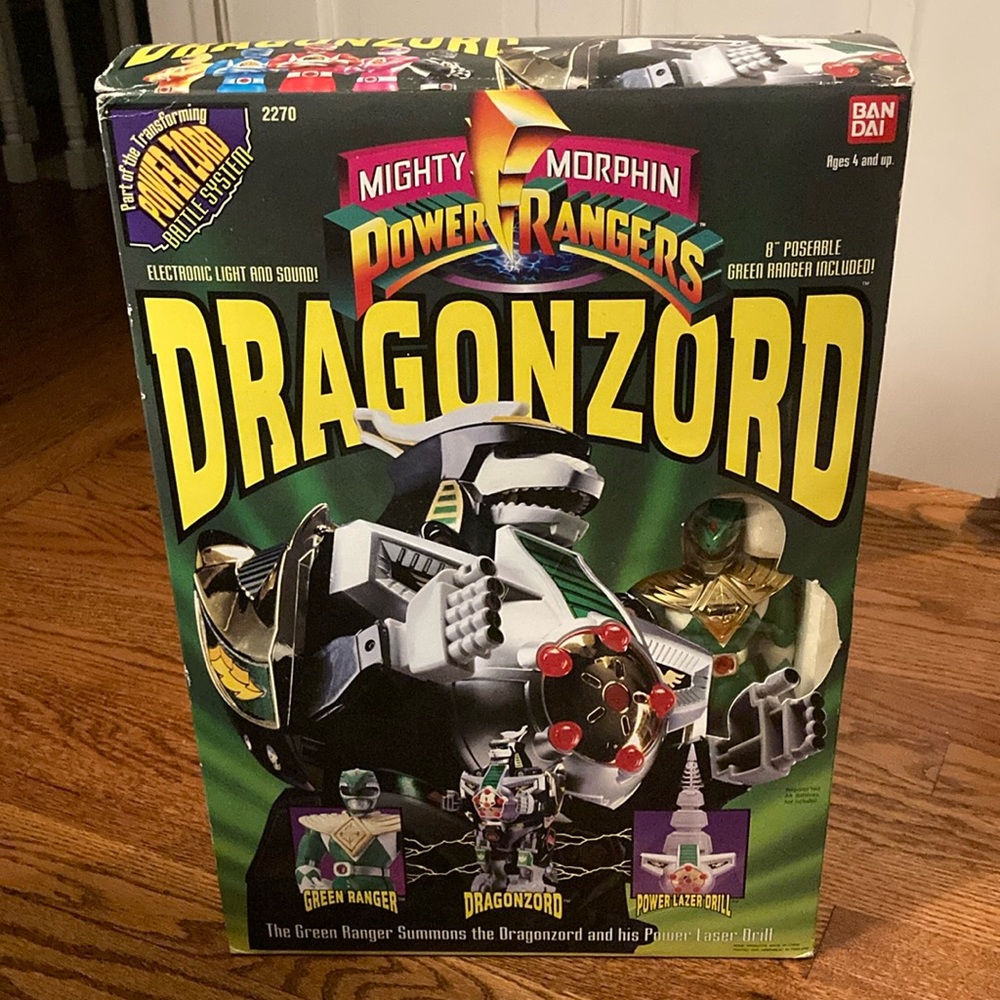 Mighty Morphin Power Rangers DRAGONZORD. New in box from 1993, never been opened